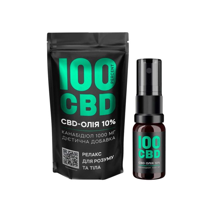 Дієтична добавка у флаконі Спрей Оральний CBD-олія 10% 10мл, 100% CBD Дієтична добавка у флаконі Спрей Оральний CBD-олія 10% 10мл, 100% CBD
