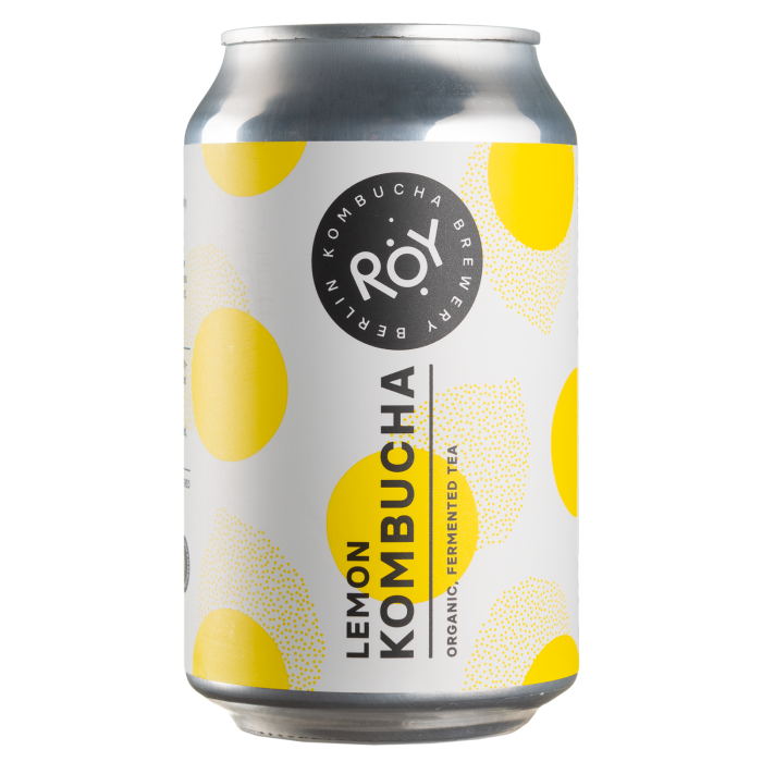Напій ферментований Комбуча Лимон органічний 330мл, ROY Kombucha