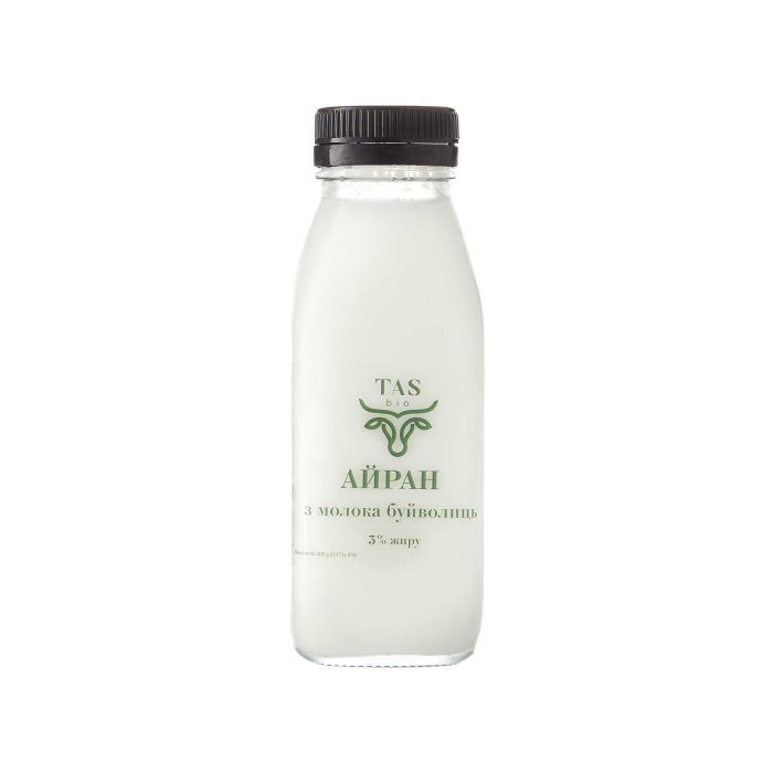 Напій кисломолочний з молока буйволиць "Айран" 3% 300г, Тасбіо