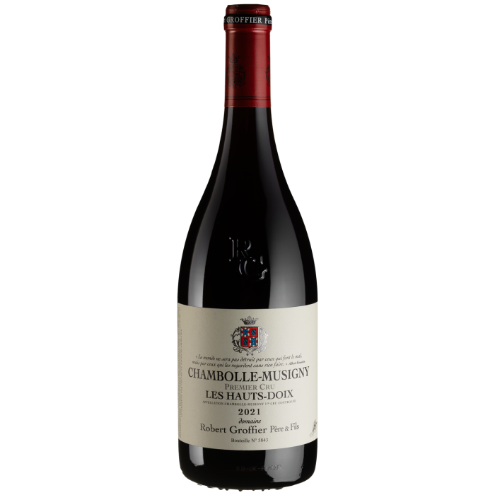 Вино Robert Groffier Pere & Fils Chambolle-Musigny 1er Cru Les Hauts Doix / Шамболе-Мусіньї Прем'єр Крю Ле О Дуа 2021, червоне сухе, 0.75 л
