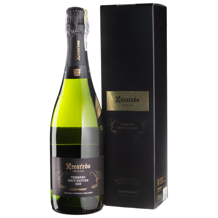 Ігристе Recaredo Terrers Brut Nature, gift box / Террерс Брют Натюр, подарункова коробка 2019, біле, 0.75 л Ігристе Recaredo Terrers Brut Nature, gift box / Террерс Брют Натюр, подарункова коробка 2019, біле, 0.75 л