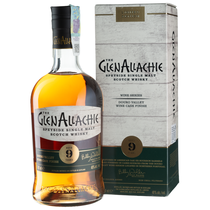 Віскі GlenAllachie 9yo Douro Wine Finish, gift box, 0.7 л