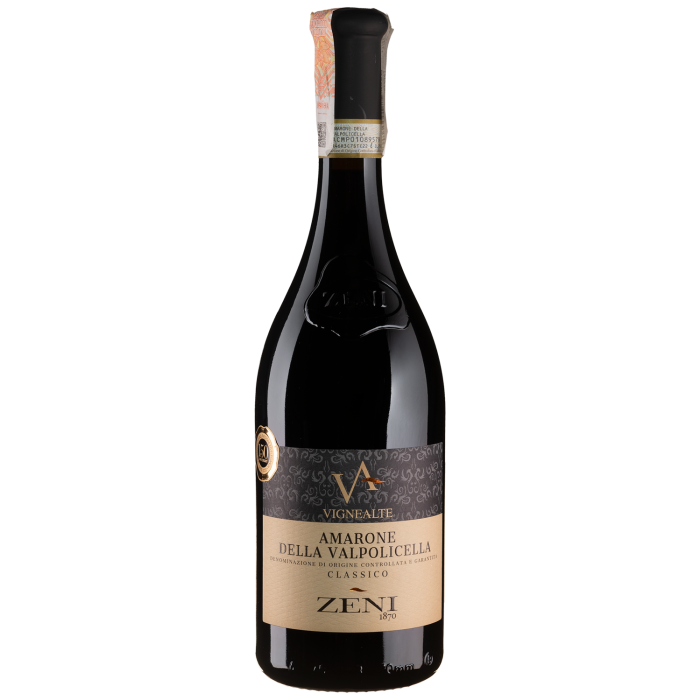 Вино Zeni Amarone della Valpolicella Classico Vigne Alte / Амароне делла Вальполічелла Классіко Віньє Альте 2018, червоне сухе, 0.75 л