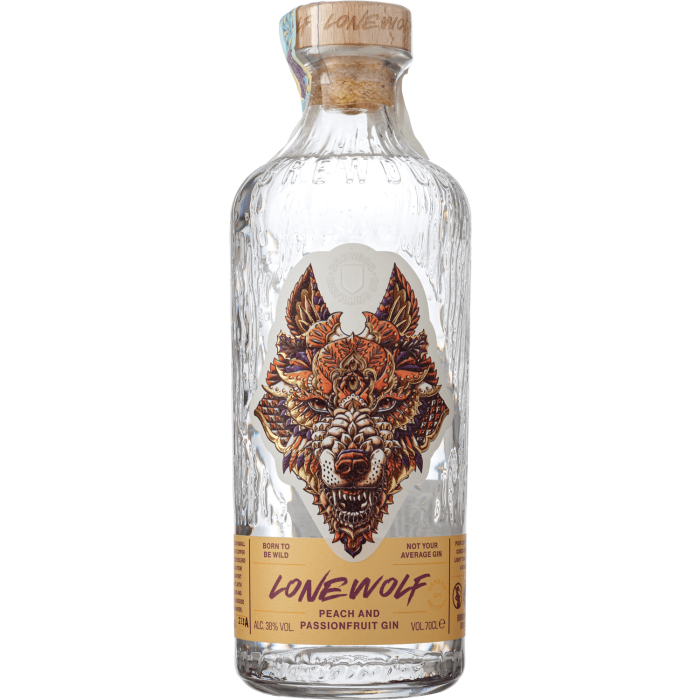 Джин LoneWolf Peach & Passionfruit Gin, 0.7 л