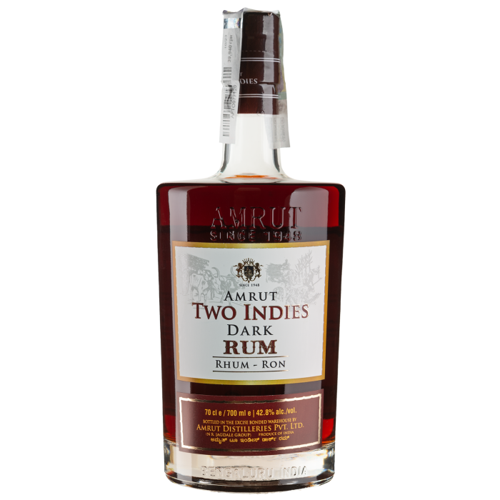 Ром Amrut Two Indies Dark Rum, 0.7 л