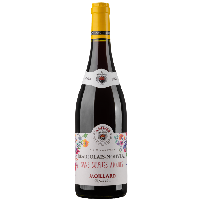 Вино Moillard Moillard Beaujolais Nouveau Sans Sulfites / Муайар Божолє Нуво Санс Сульфітес (без доданих сульфітів), червоне сухе, 0.75 л Вино Moillard Moillard Beaujolais Nouveau Sans Sulfites / Муайар Божолє Нуво Санс Сульфітес (без доданих сульфітів), червоне сухе, 0.75 л