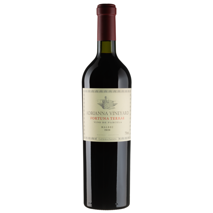 Вино Catena Zapata Adrianna Vineyard Fortuna Terrae Malbec / Адріанна Вайнярд Фортуна Террае Мальбек 2020, червоне сухе, 0.75 л