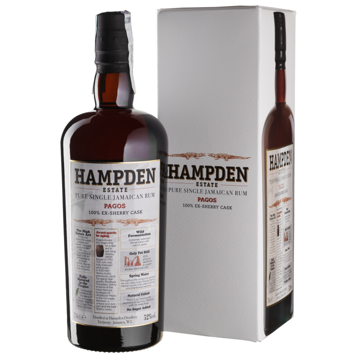 Ром Hampden Pagos, 0.7 л