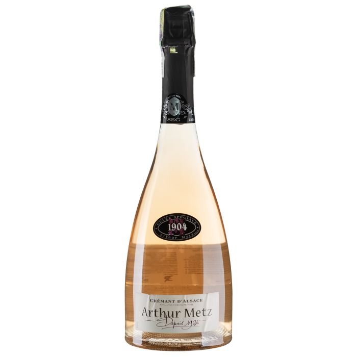 Ігристе Arthur Metz Cremant D'Alsace A.Metz 1904 Rose / Креман Д'Ельзас А.Мец 1904 Розе, рожеве, 0.75 л