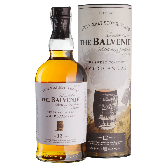 Віскі Balvenie 12yo American Oak, Tube, 0.7 л