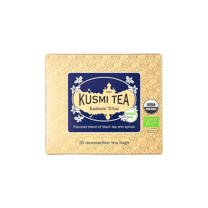 Чай чорний Кашмір Чаї органічний пакет. 20х2г, Kusmi Tea
