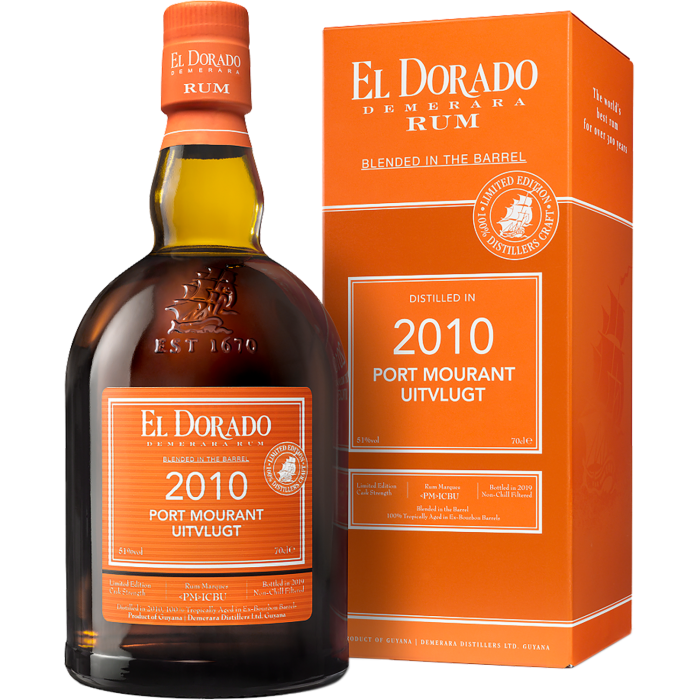Ром El Dorado Port Mourant-Uitvlugt, gift box 2010, 0.7 л