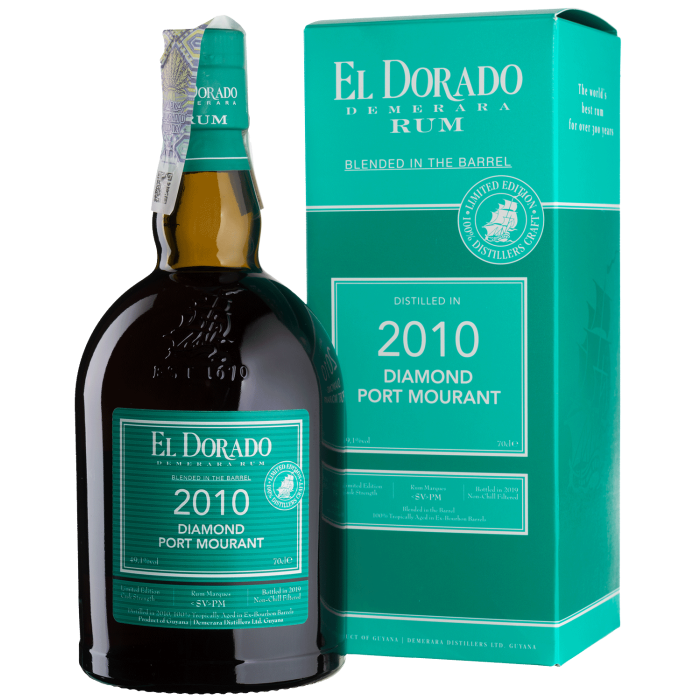 Ром El Dorado Diamond-Port Mourant, gift box 2010, 0.7 л
