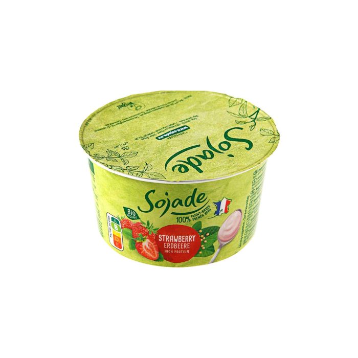 Продукт з ферментованої сої з полуницею органічний 150г, Sojade