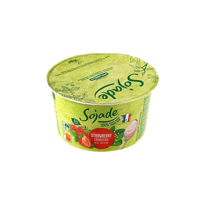 Продукт з ферментованої сої з полуницею органічний 150г, Sojade Продукт з ферментованої сої з полуницею органічний 150г, Sojade