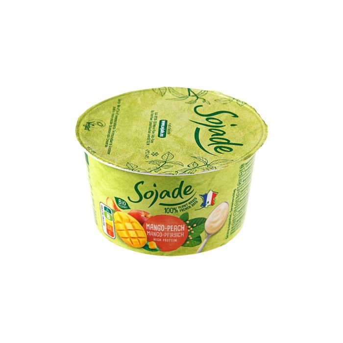 Продукт з ферментованої сої з манго та персиком органічний 150г, Sojade