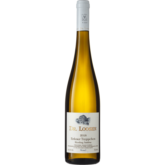 Вино Dr. Loosen Erdener Treppchen Riesling Auslese / Ерденер Треппхен Рислінг Ауслезе 2018, біле солодке, 0.75 л