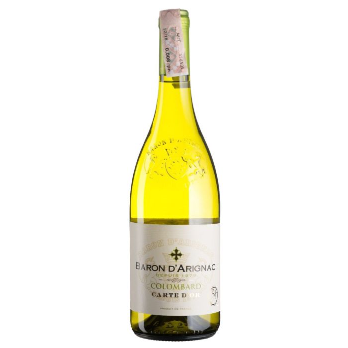 Вино Baron d'Arignac Colombard-Ugni Blanc / Коломбар-Уні Блан, біле сухе, 0.75 л
