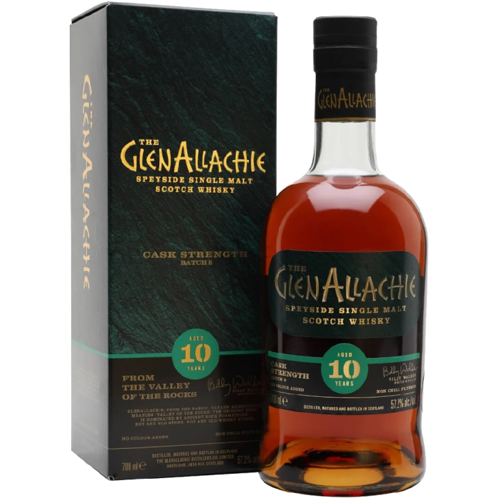 Віскі GlenAllachie Cask Strength 10yo, gift box, 0.7 л