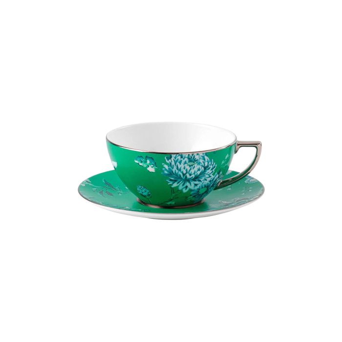 Чашка з блюдцем зелені Jasper Conran Chinoiserie, Wedgwood Чашка з блюдцем зелені Jasper Conran Chinoiserie, Wedgwood