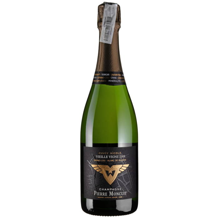 Шампанське Pierre Moncuit Cuvee Nicole Moncuit Vieille Vigne / Кюве Ніколь Монкві В'єй Вінь 2008, біле, 0.75 л