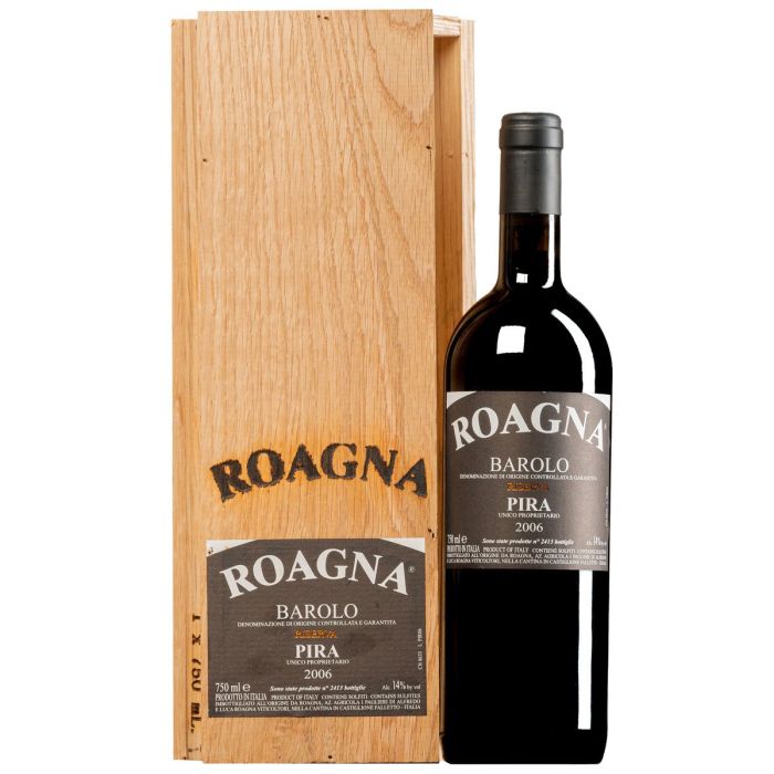 Вино Roagna Barolo Pira Riserva, wooden box / Бароло Піра Різерва, дерев'яна коробка 2006, червоне сухе, 0.75 л