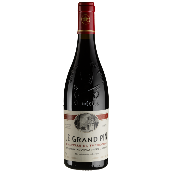 Вино Chapelle Saint Theodoric Chateauneuf-du-Pape Le Grand Pin / Шатоньоф-дю-Пап Лє Гран Пін 2020, червоне сухе, 0.75 л