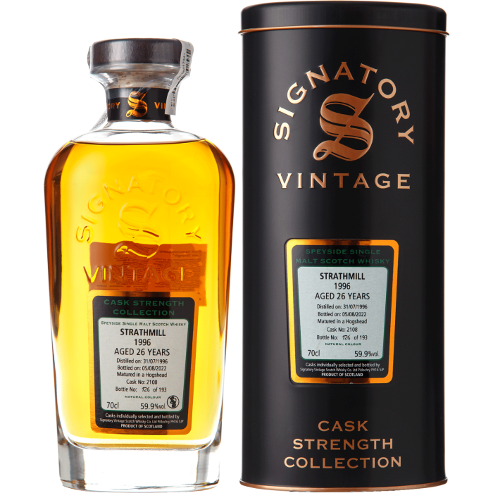 Віскі Signatory Strathmill Cask Strength, 0.7 л