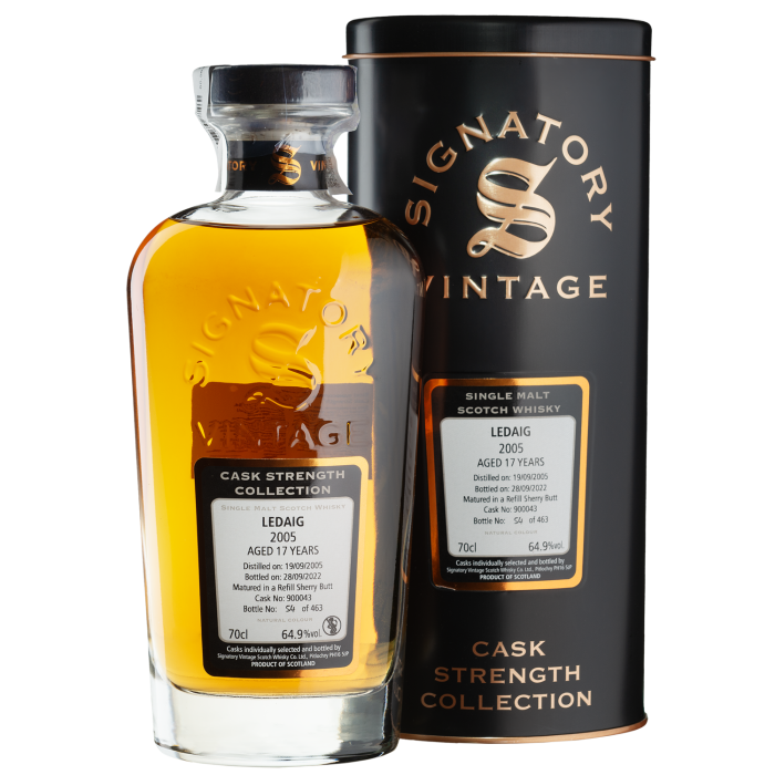 Віскі Signatory Ledaig Cask Strength, 0.7 л