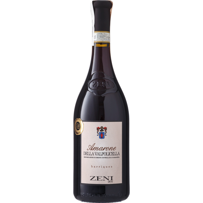 Вино Zeni Amarone della Valpolicella Barriques / Амароне делла Вальполічелла Барік 2016, червоне сухе, 0.75 л