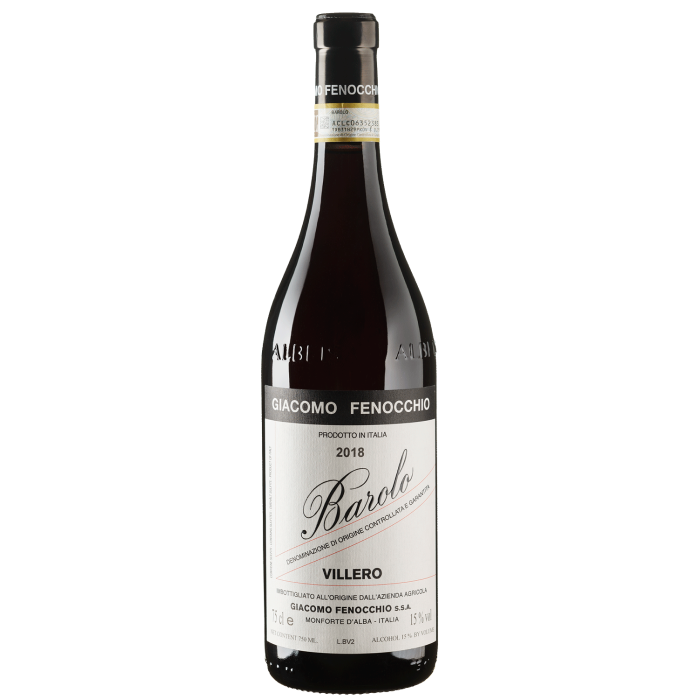 Вино Giacomo Fenocchio Barolo Villero / Бароло Віллеро 2018, червоне сухе, 0.75 л