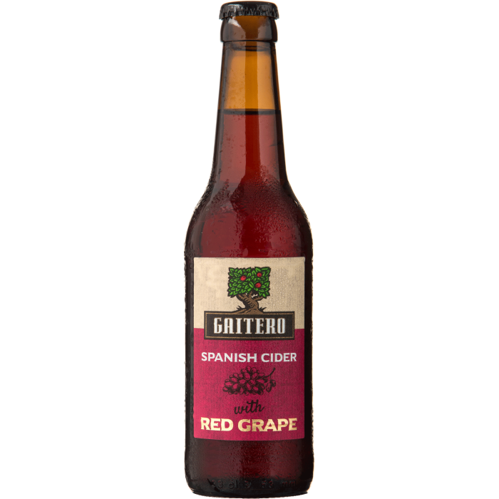 Сидр El Gaitero craft Red Grape, 0.33 л