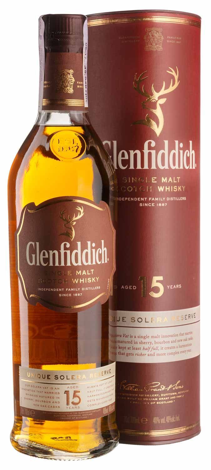 Віскі Glenfiddich 15yo - 0,7 л - купити в Києві, ціна 5109 грн
