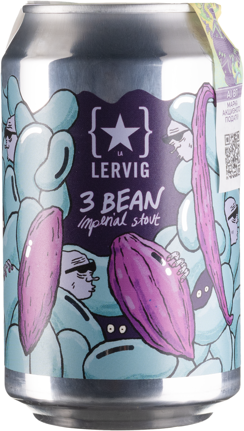 Пиво 3 Bean Stout - 0,33 л - купити в Києві, ціна 325 грн