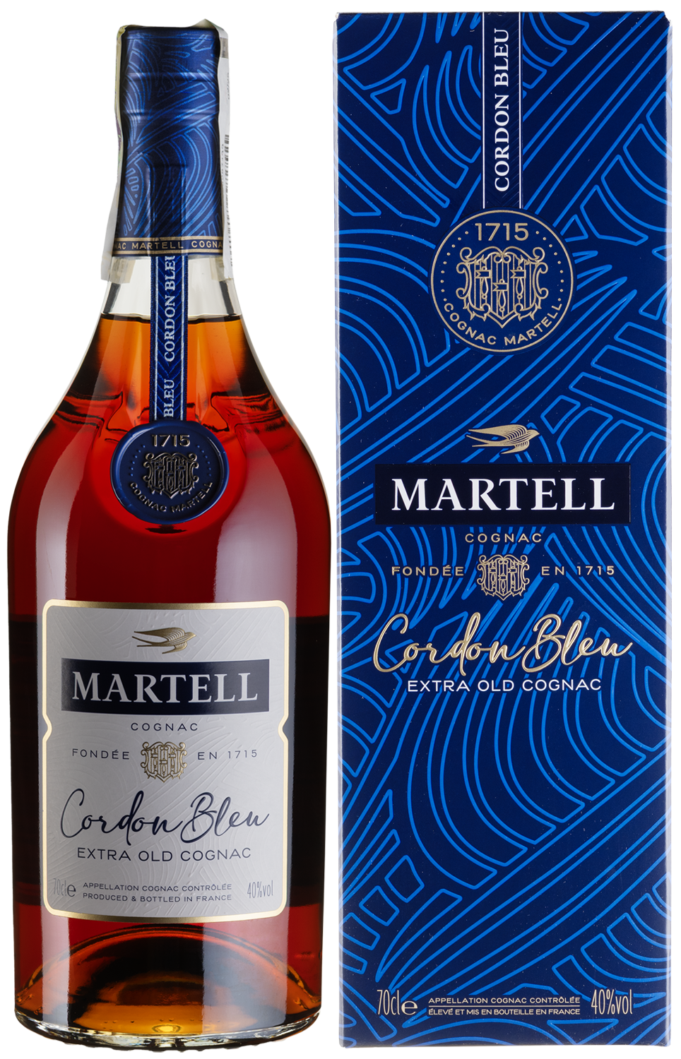 Коньяк Martell Cordon Blue (box), gift box - 0,7 л - купить в