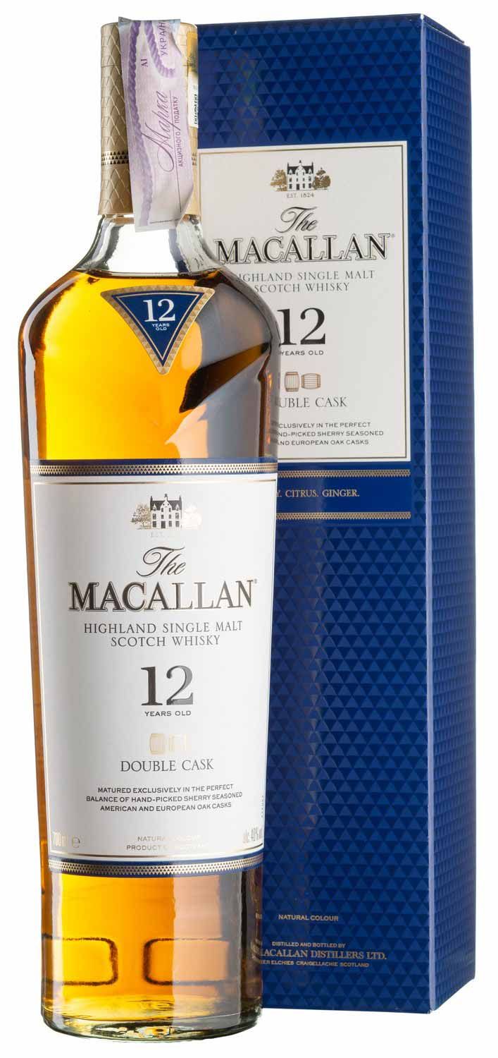 Виски Macallan 12yo Double Cask, gift box - 0,7 л - купить в