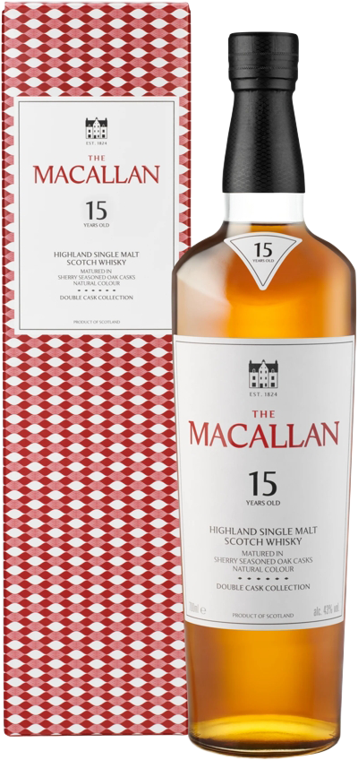 ウイスキー The Macallan 15 Years Old Double Cask Віскі Macallan Double Cask 15yo - 0,7 л - купити в Києві, ціна