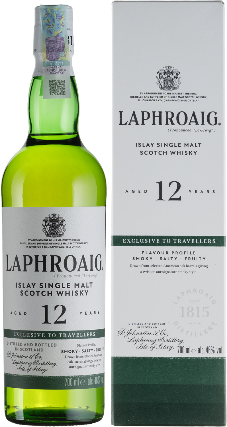 Виски Laphroaig 12yo, 0.7 л - купить в Киеве, цена 3804 грн