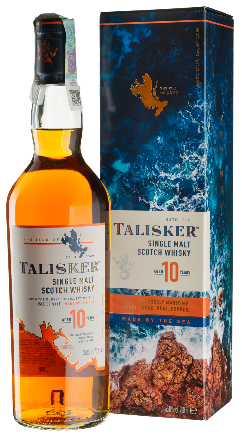 Виски Talisker 10yo - 0,7 л - купить в Киеве, цена 2772 грн