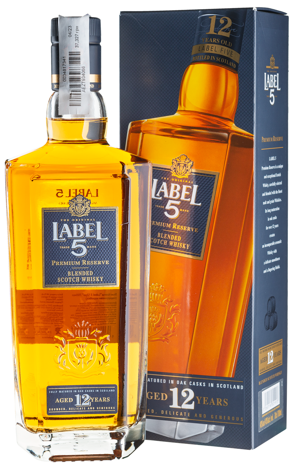 Віскі Label 5 12yo, gift box - 0,7 л - купити в Києві, ціна 1793