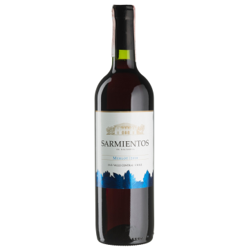 Вино Tarapaca Merlot Sarmientos / Сармієнтос Мерло, червоне сухе, 0.75 л