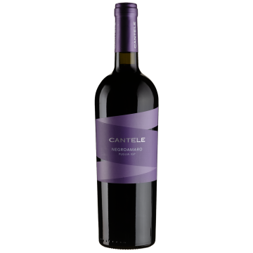 Вино Cantele Negroamaro / Негроамаро, червоне сухе, 0.75 л