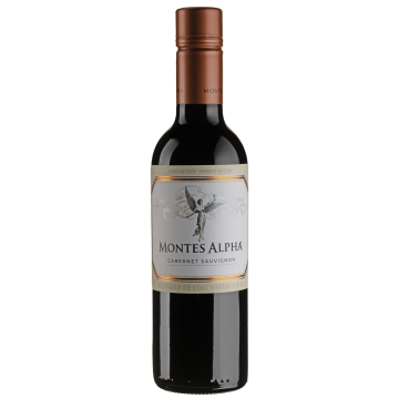 Вино Montes Cabernet Sauvignon Alpha / Монтес Альфа Каберне Совіньйон, червоне сухе, 0.375 л