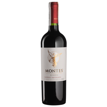 Вино Montes Cabernet Sauvignon Reserva / Каберне Совіньйон Резерва, червоне сухе, 0.75 л