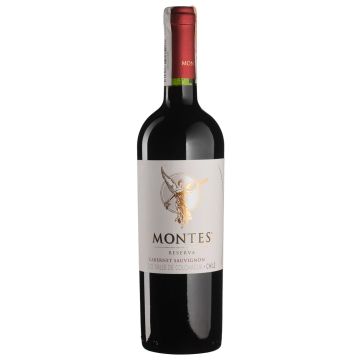 Вино Montes Cabernet Sauvignon Reserva / Каберне Совіньйон Резерва, червоне сухе, 0.75 л