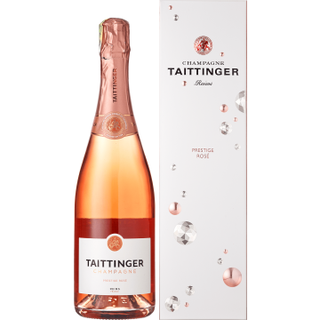 Шампанське Taittinger Taittinger Prestige Rose Brut, gift box / Тетенже Престіж Розе Брют (подарункова коробка), рожеве, 0.75 л