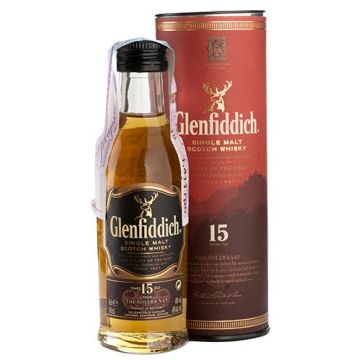 Віскі Glenfiddich 15 yo, 0.05 л