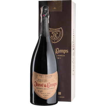 Ігристе Juve y Camps Reserva de la Familia Gran Reserva Brut Nature / Резерва де ла Фамілья Гран Резерва Брют Натуре, подарункова коробка, біле, 1.5 л