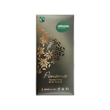 Шоколад чорний органічний Панама 80% какао 100г, Naturata (Німеччина)