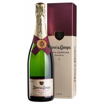 Ігристе Juve y Camps Cinta Purpura Reserva Brut, gift box / Сінта Пурпура Резерва, подарункова коробка, 0.75 л
